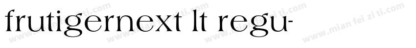 frutigernext lt regu字体转换